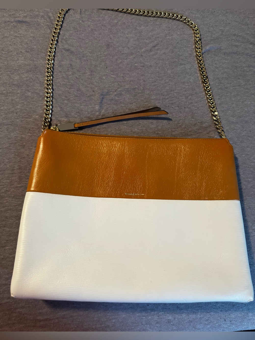 Coach Borough Legacy Highrise Colorblock Leather Shoulder Bag  Two-Tone